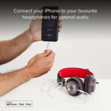 Câble Aux Jack 3,5 mm pour iPhone et iPad Adaptateur de casque de