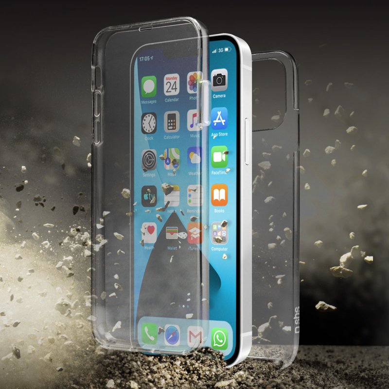 SBS Full Cover - Apple iPhone 13 Mini Verre trempé Protection d'écran -  Compatible Coque - Noir 1-7336768 