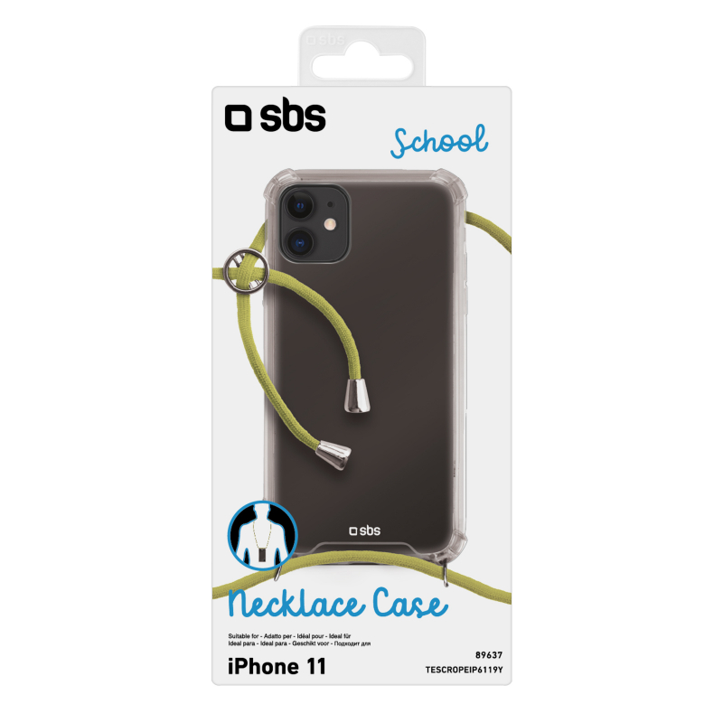 School cover with neck strap for iPhone 11