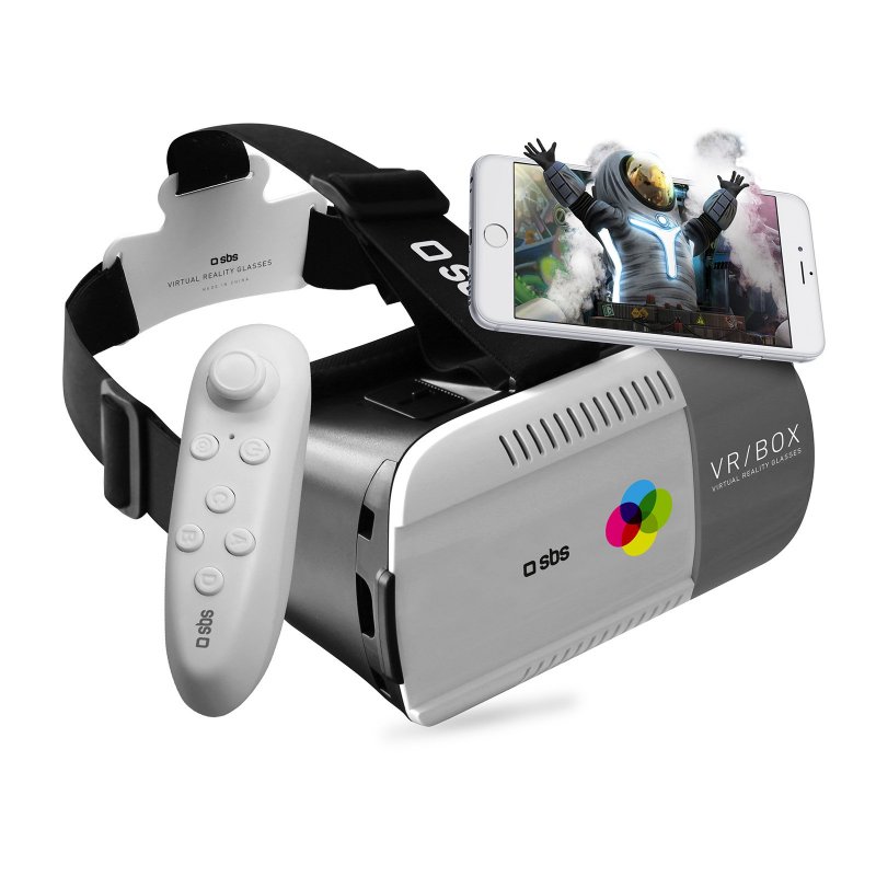 Virtual reality viewer and joystick for smartphones