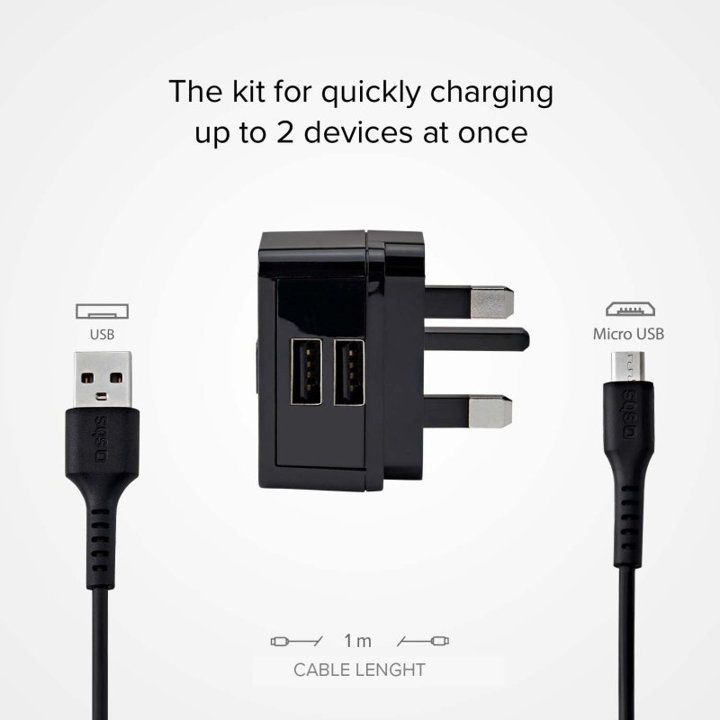 USB travel charging kit