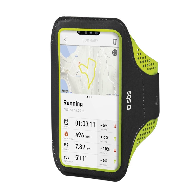 XXXL running armband for smartphones up to 6.7\" with touch window