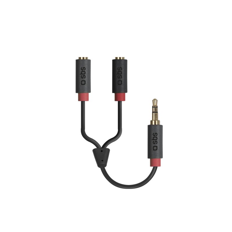 Audio stereo cable 3,5mm jack with splitter for mobile and smartphones