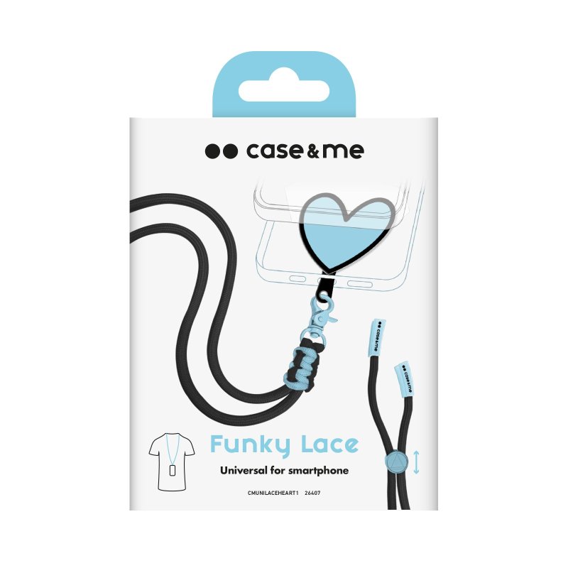 Heart-shaped universal neck strap for smartphones