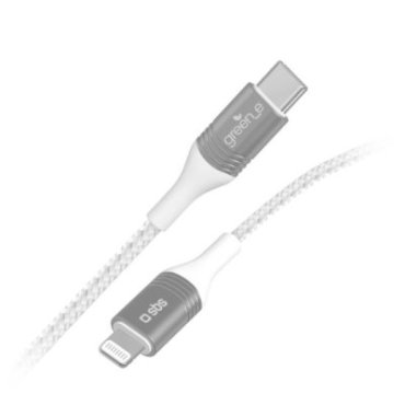 USB-C - Lightning charging and data cable with recycling kit