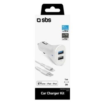 Car kit with charger and USB - Lightning cable