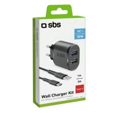 USB travel charging kit with Type-C cable