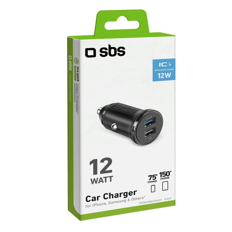 Car charger with 2 USB outputs