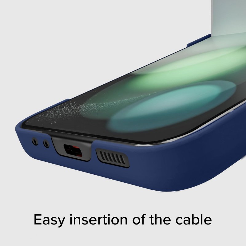 Silicone cover with microfibre interior for Samsung Z Flip 5