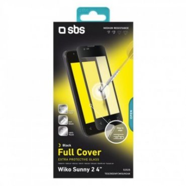 Full Cover glass screen protector for Wiko Sunny 2 4\"
