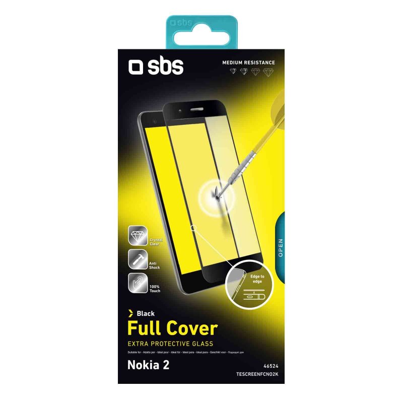 Full Cover Glass Screen Protector for Nokia 2