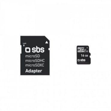 Micro SDHC 16 GB Classe 10 avec adaptateur