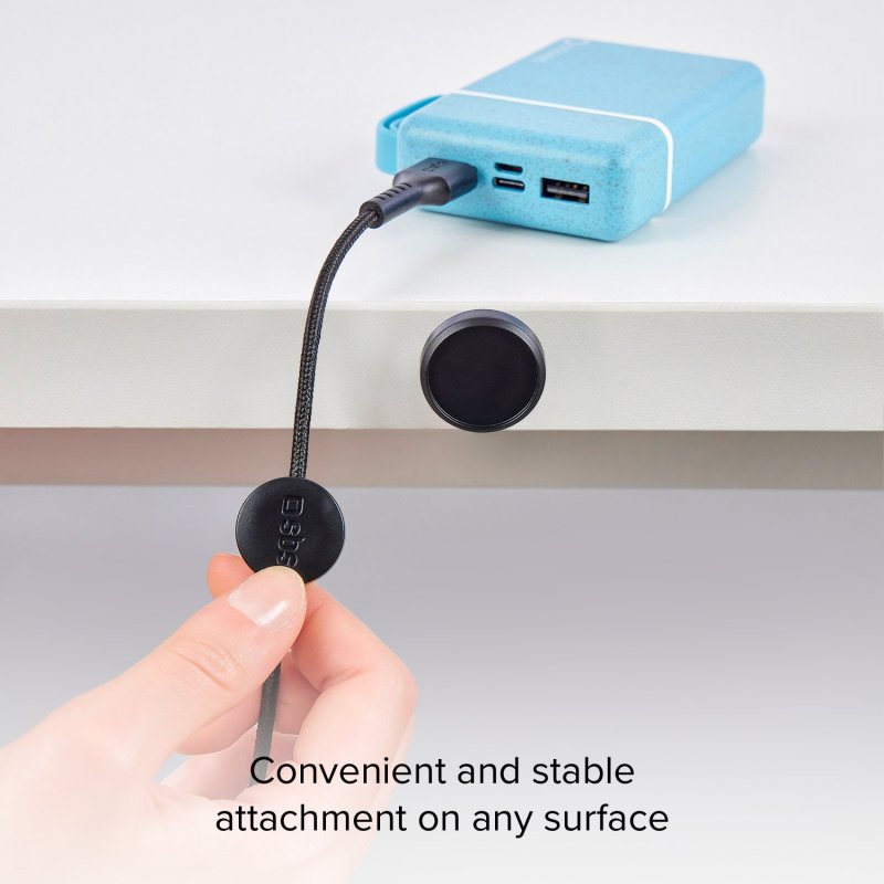 USB-C to USB-C cable with magnetic holder